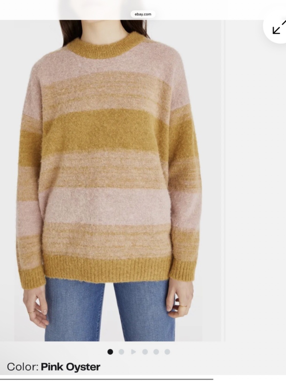 Madewell Otis Space Dye Bruashed Alpaca Blend Sweater